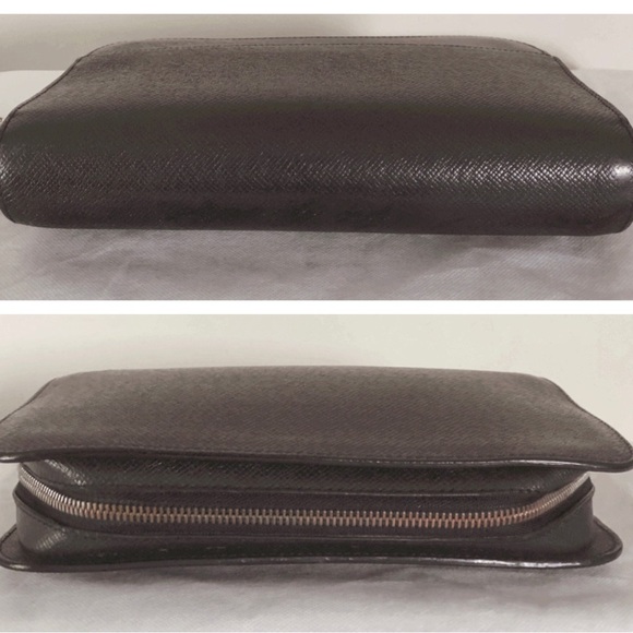 Louis Vuitton Taiga black leather clutch - Picture 6 of 12